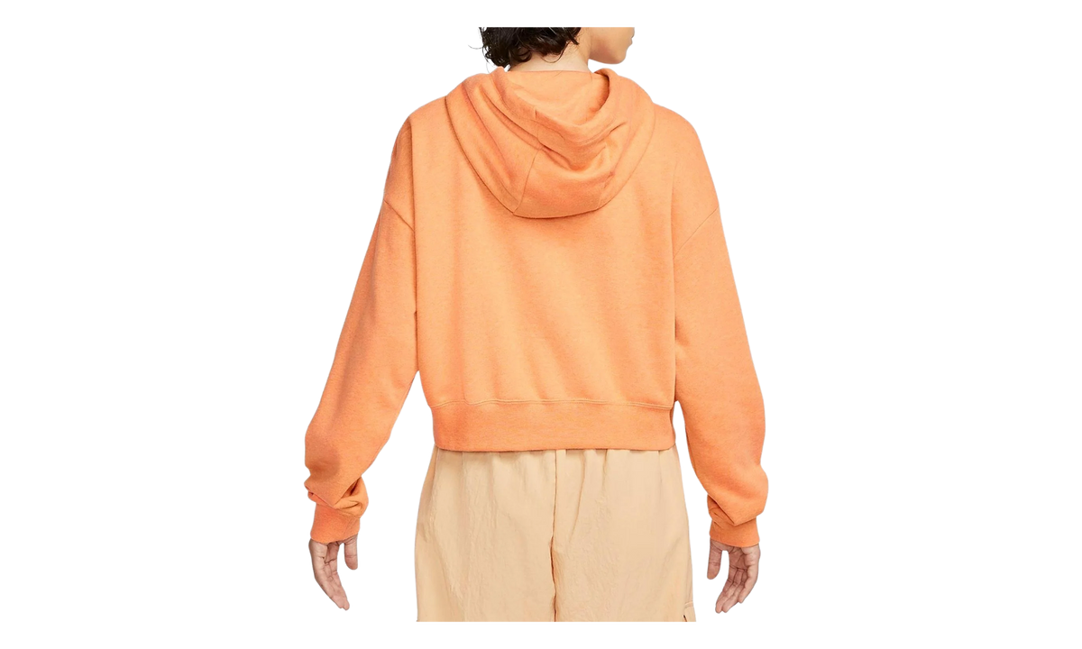 Sportswear Club Fleece Oversized Graphic Hoodie WMNS "Orange Trance / Heather / White" DQ5850 871