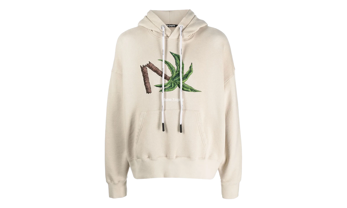 Broken Palm Hoodie "Beige / Green" PMBB058C99FLE0046155