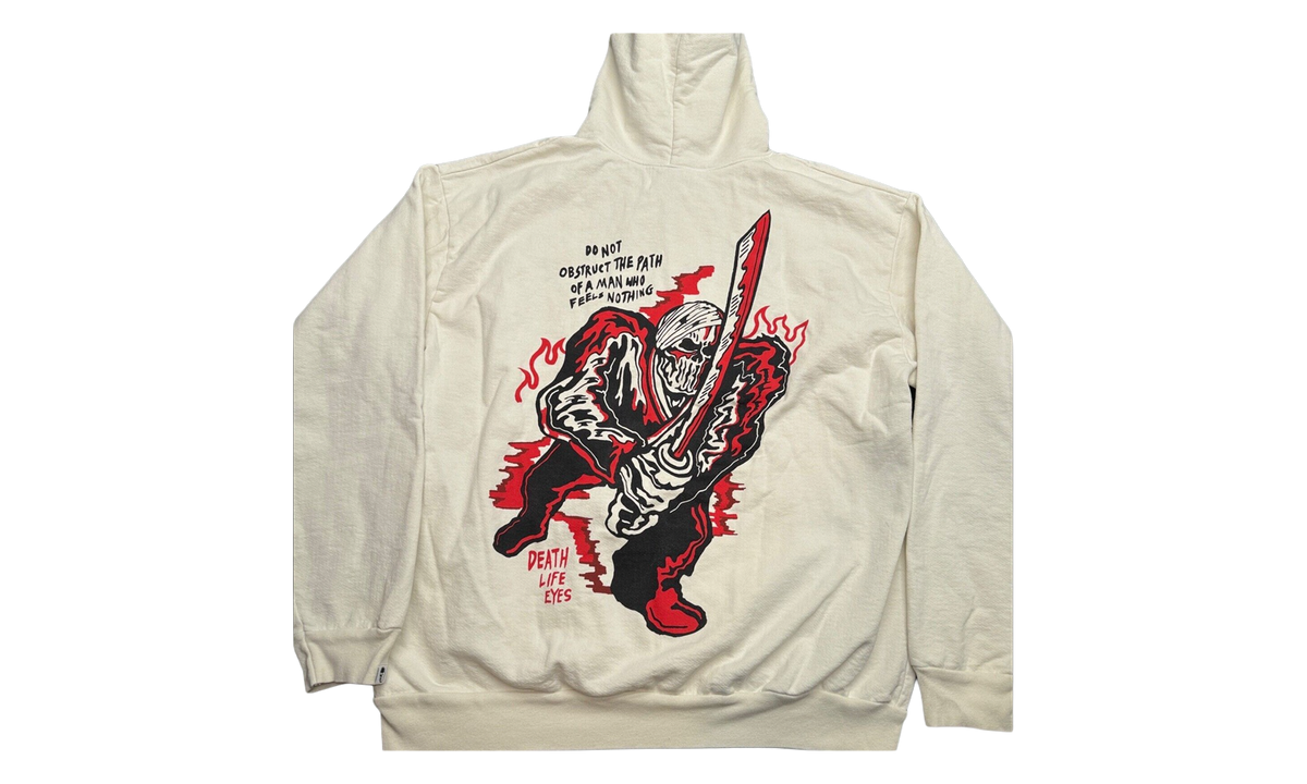 Skeleton Knight Pullover Hoodie "Cream" WL071