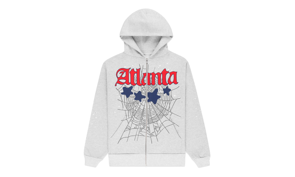 ATLANTA FULL ZIP HOODIE "Heather Grey" SP5der165
