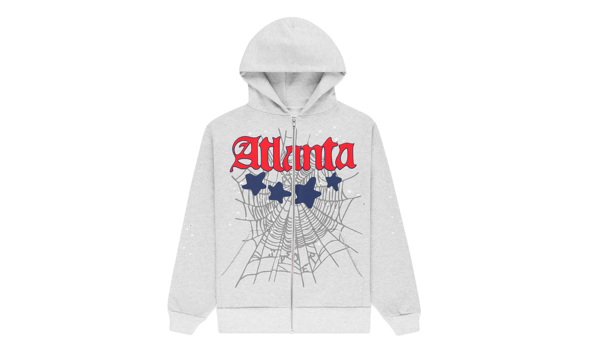 ATLANTA FULL ZIP HOODIE "Heather Grey" SP5der165