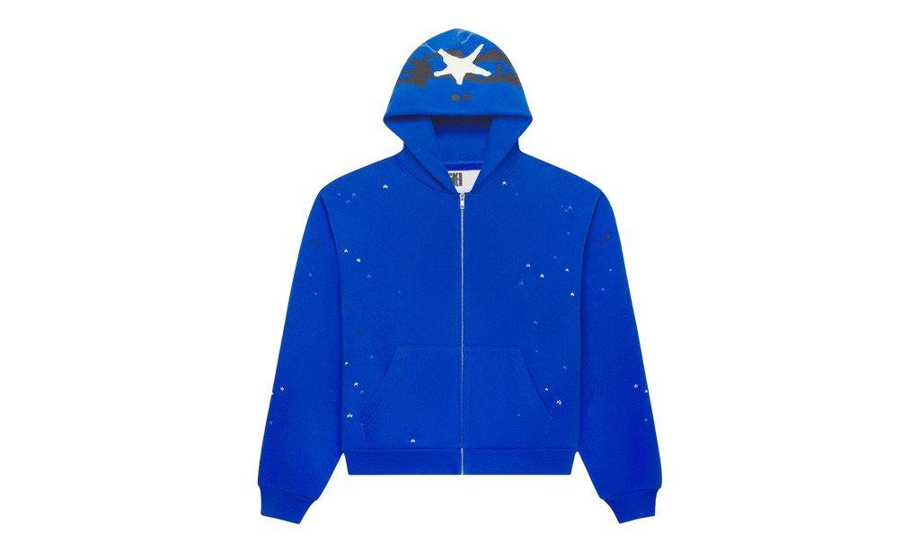 Heavy Web Full Zip Hoodie "Tory Blue" SP5der503