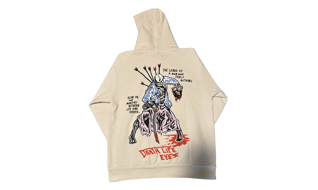 Man Who Feels Nothing Pullover Hoodie "Alt Cream" WL083
