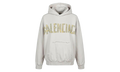 Distressed Popover Hoodie "White" 744441 T0VB1 9000