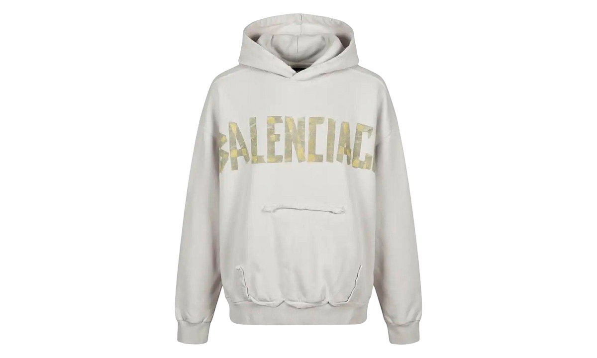 Distressed Popover Hoodie "White" 744441 T0VB1 9000