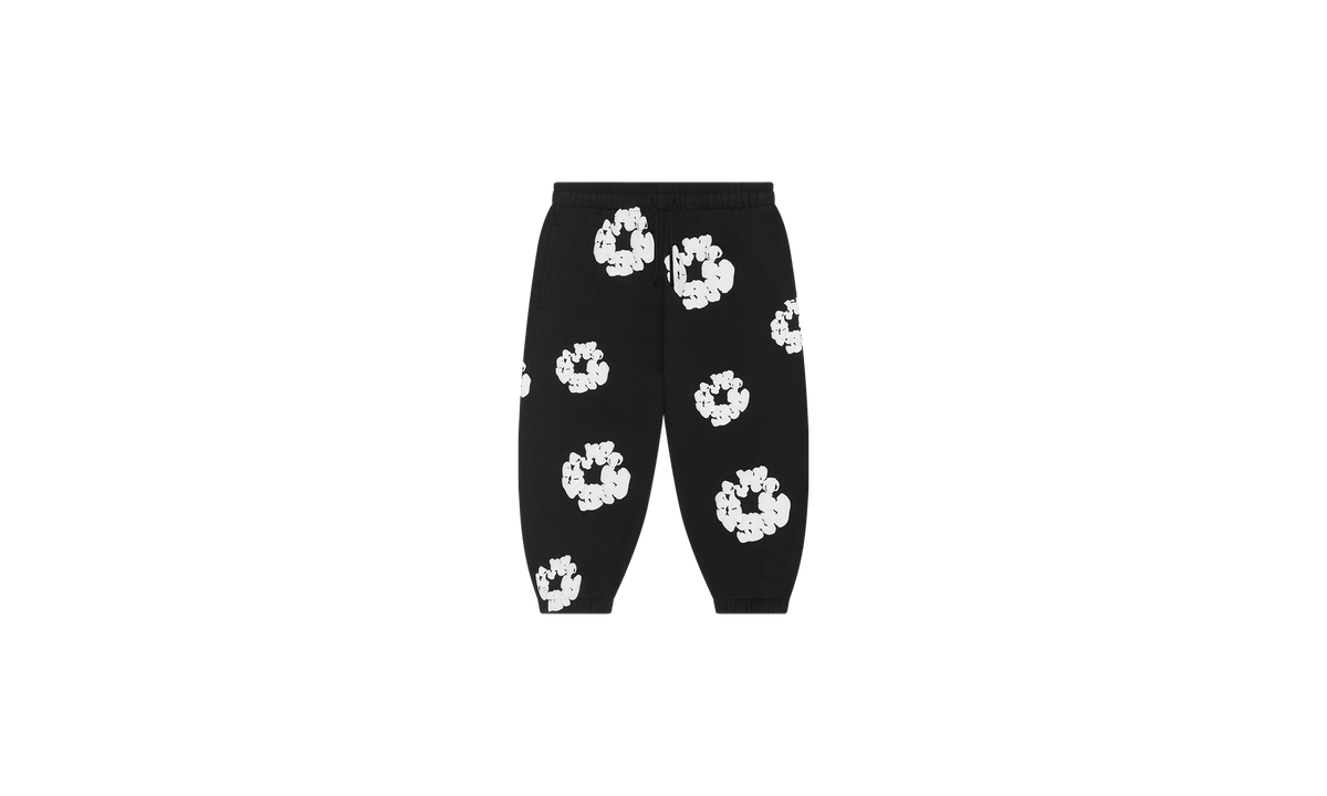 Kids Cotton Wreath Sweatpants "Black" DT146