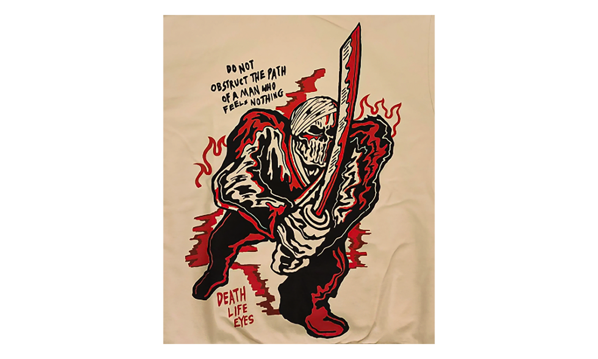 Bandaged Samurai Pullover Hoodie "Cream" WL081