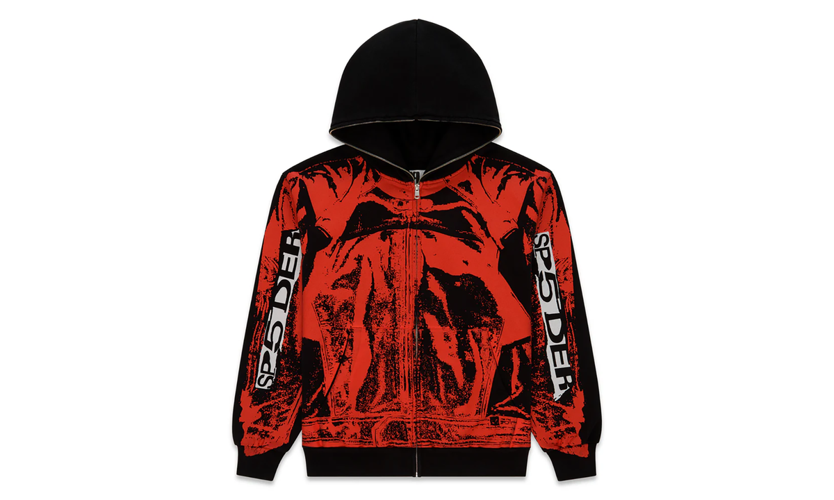 JP5 Moto Hoodie "Black / Red" SP5der224