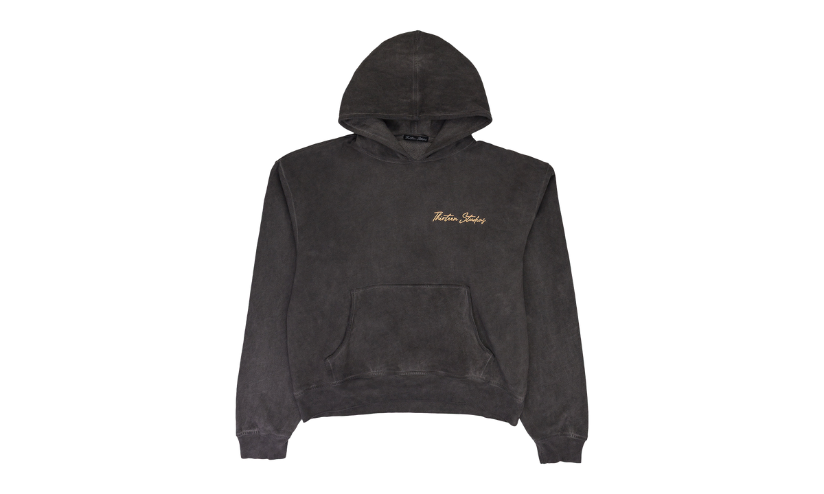 OIL WASH HOODIE "Black" OIL WASH HOODIE BLACK