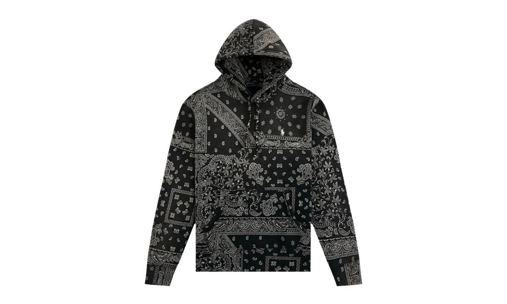 Bandanna-Print Fleece Hoodie "Yukon Patchwork Bandana" 710981787001