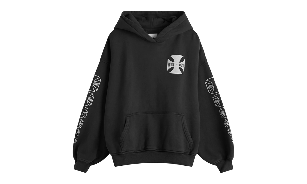 RHUDE BOYS HOODIE "Vintage Black" RHPF25HO06012 0027