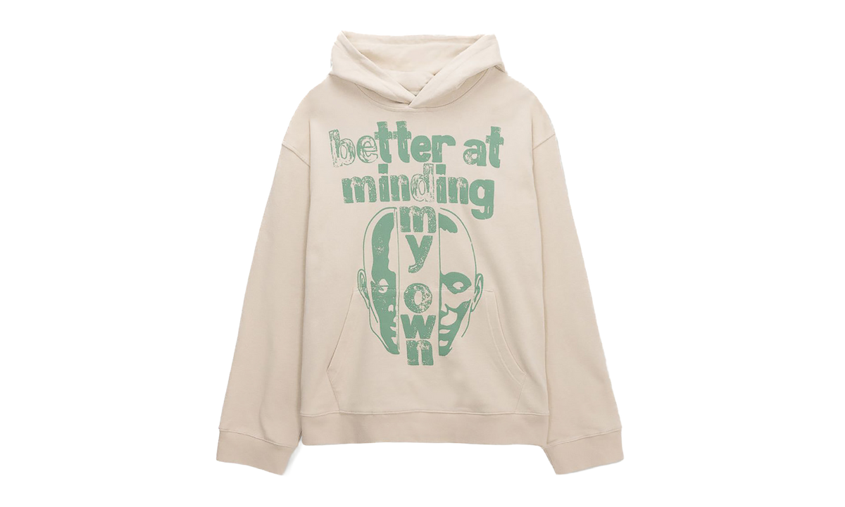 Better At Minding My Own Pullover Hoodie "Taupe" HTG260165 TAUP