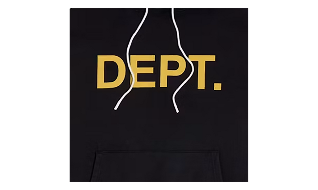 Dept Logo Hoodie "Black & Yellow" GD376