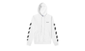 Diagonal Helvetica Oversized Hoodie "White / Black" PRQ1GWNG