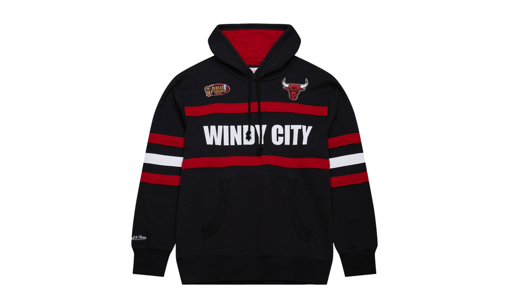 NBA HEAD COACH HOODIE VINTAGE LOGO BULLS "Black" TH8072 CBUBLCK