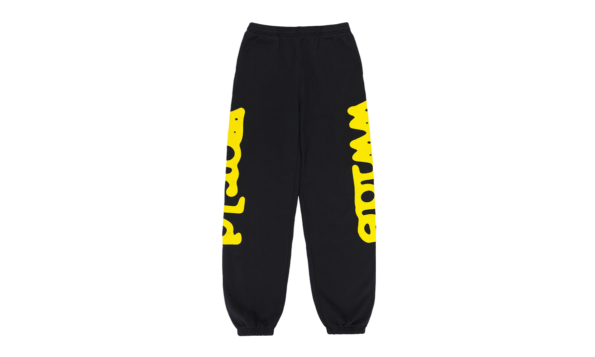 Sp5der Beluga Sweatpants "Onyx/Yellow" M01SS002BGBY