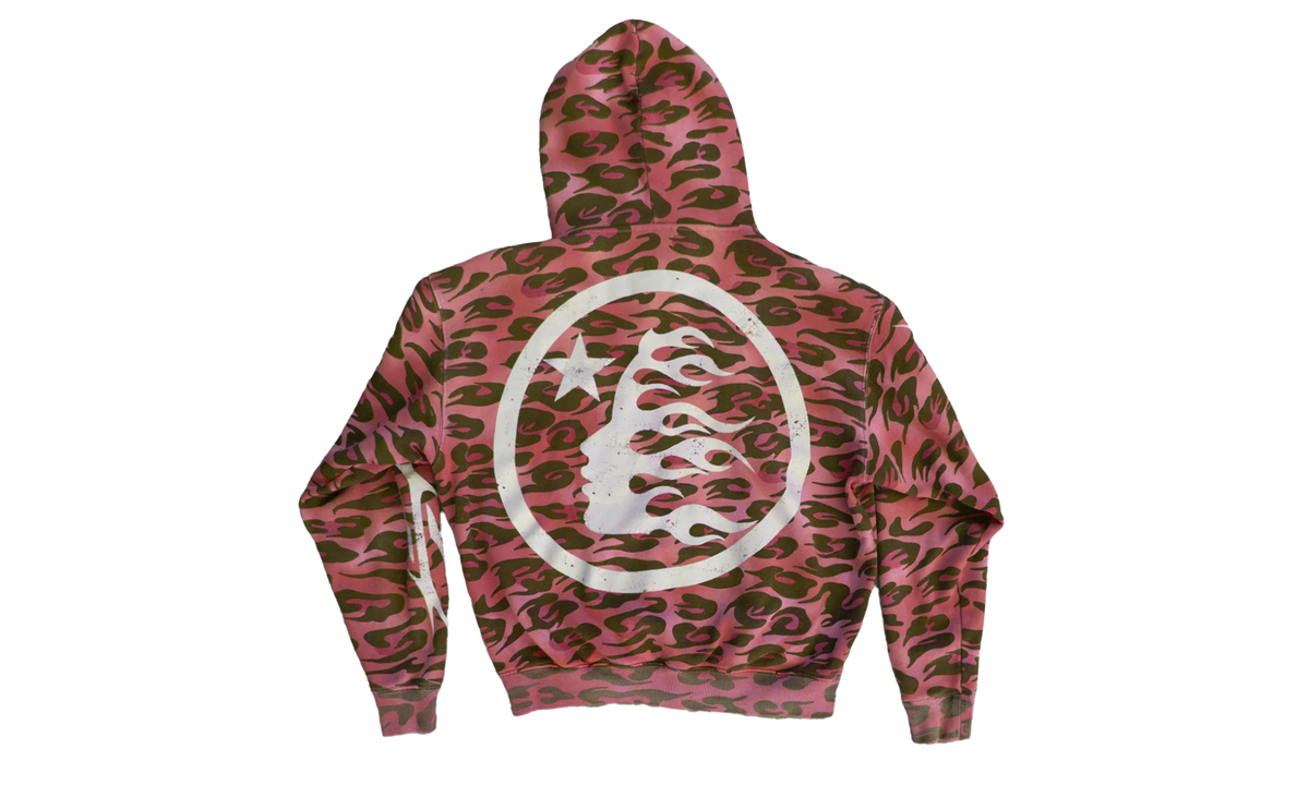 Cheetah Zip-Up Hoodie "Red" HSR071