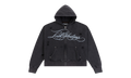 Distressed Script Hoodie "Black" LST 21 22712 BLACK
