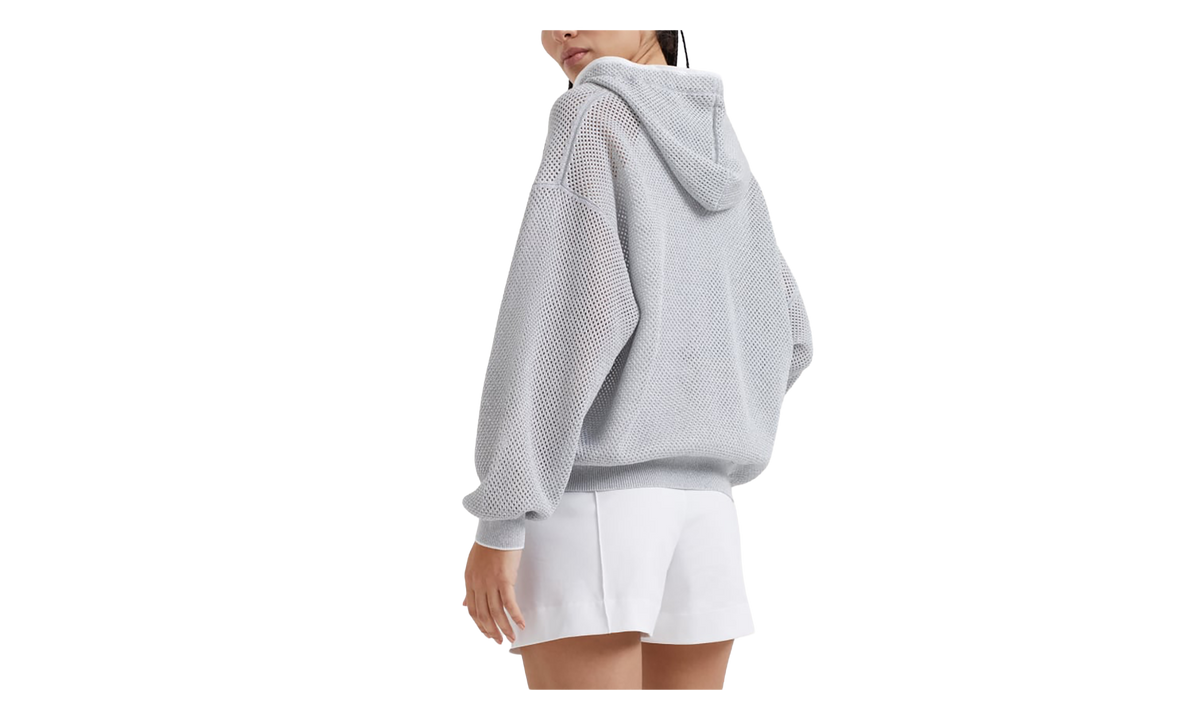 Mesh Zip Hoodie WMNS "Argento / Nebbia / Bianco" BRUN1966