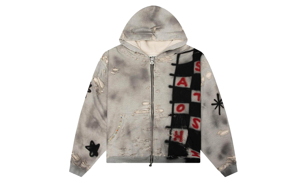 Get What I Want Zip-Up Hoodie "Grey" SAT078