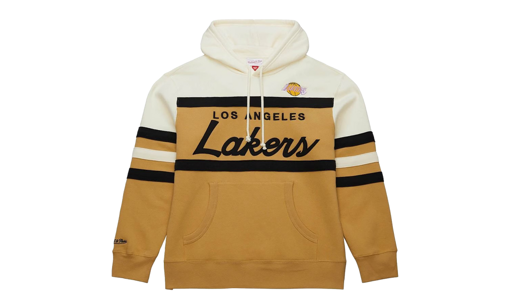 Los Angeles Lakers Coach Pullover Hoodie "Brown / Beige" TH6293-LALTNCR