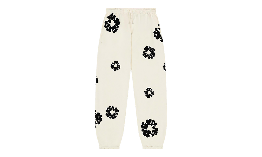Cotton Wreath Sweatpants "Oatmeal / Black" DT632