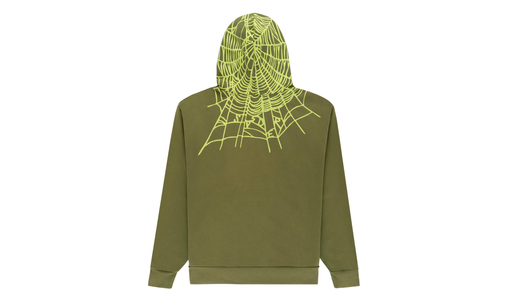HEAVY WEB HOODIE "Olive" SP5der87