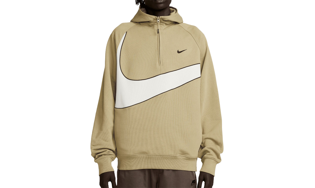 Swoosh 1/2-zip Fleece Hoodie Mens Style "Green/Black" DX0566 276