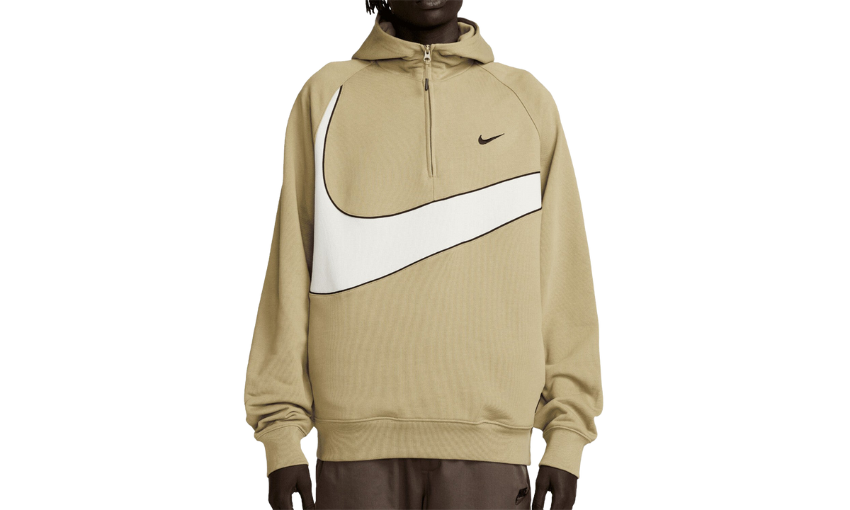 Swoosh 1/2-zip Fleece Hoodie Mens Style "Green/Black" DX0566 276