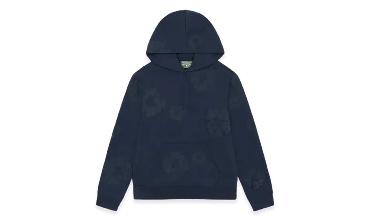 Mono Cotton Wreath Hoodie "Navy" DT625