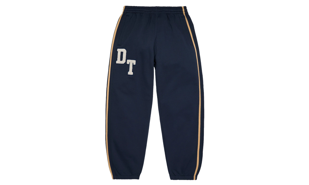 Chenille Embroidered Sweatpant "Navy" DT912