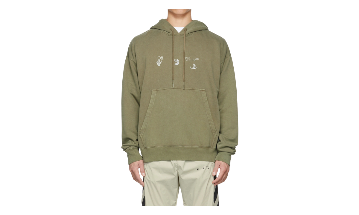 Big Logo Skate Hoodie "Green" 212607M202013