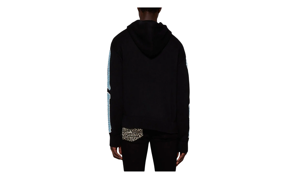 Knit Bones Hoodie "Black" AMKNHD1008 001