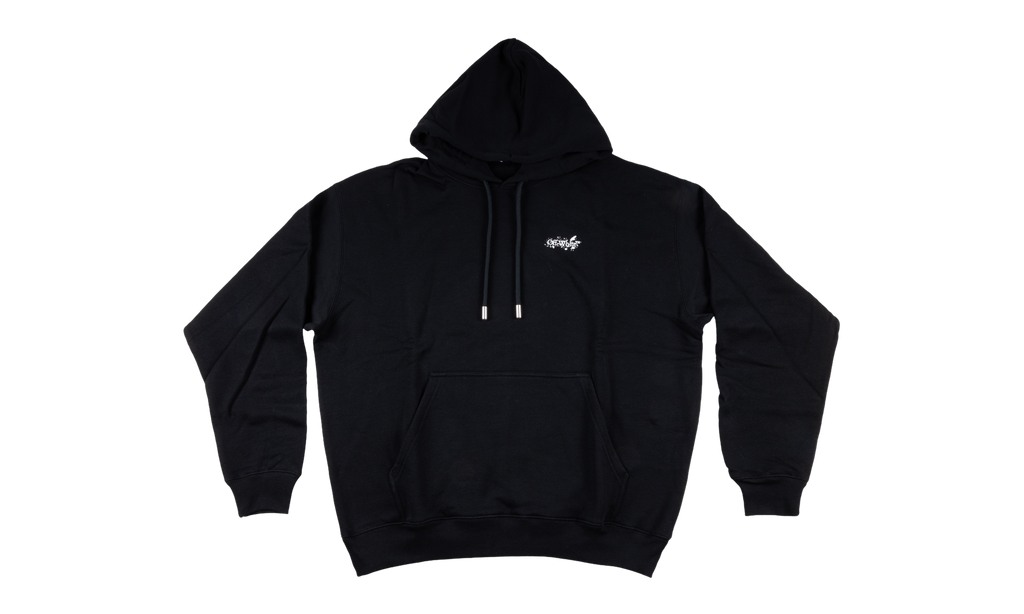PAINT SPLATTER ARROW DIAG FRENCH TERRY HOODIE "Black" 44OWOS26K062 001