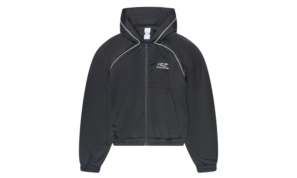 Atheleisure Jersey Zip-Up Hoodie "Black" PI00025