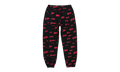 ALL OVER PRINT JOGGER & SWEATPANTS "Black, Red" P24FW24BLK