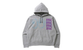 Multi Print Loose Fit Pullover Hoodie "Grey" 001PPH301010X GREY