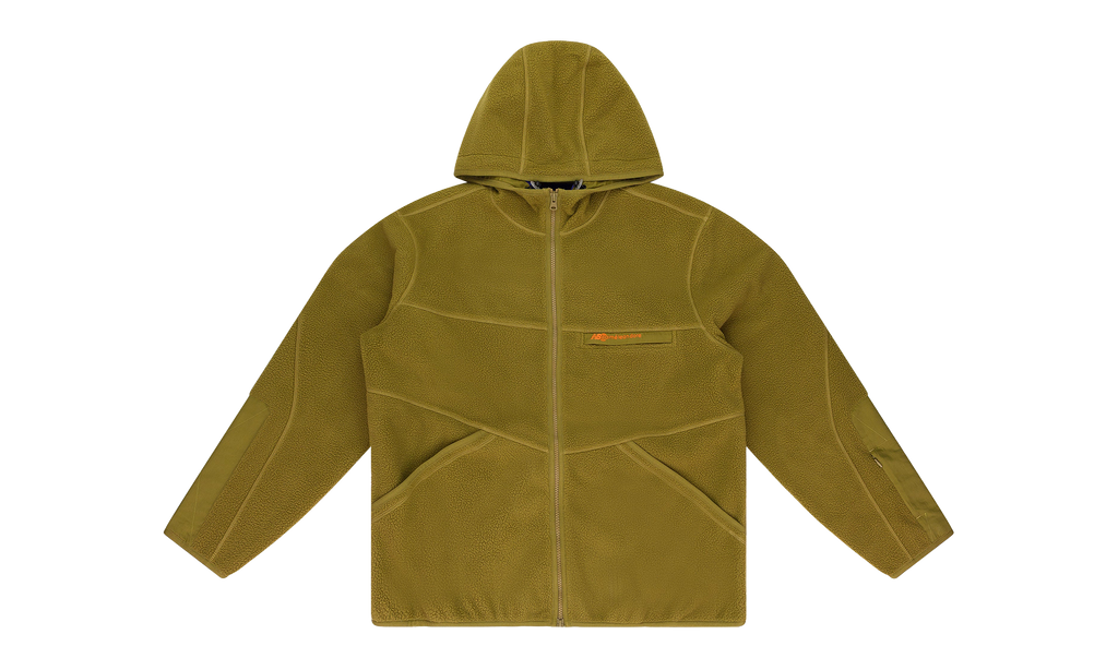 NEW BALANCE FULL-ZIP FLEECE HOODIE "BROWN" NB23WJ005 BROWN