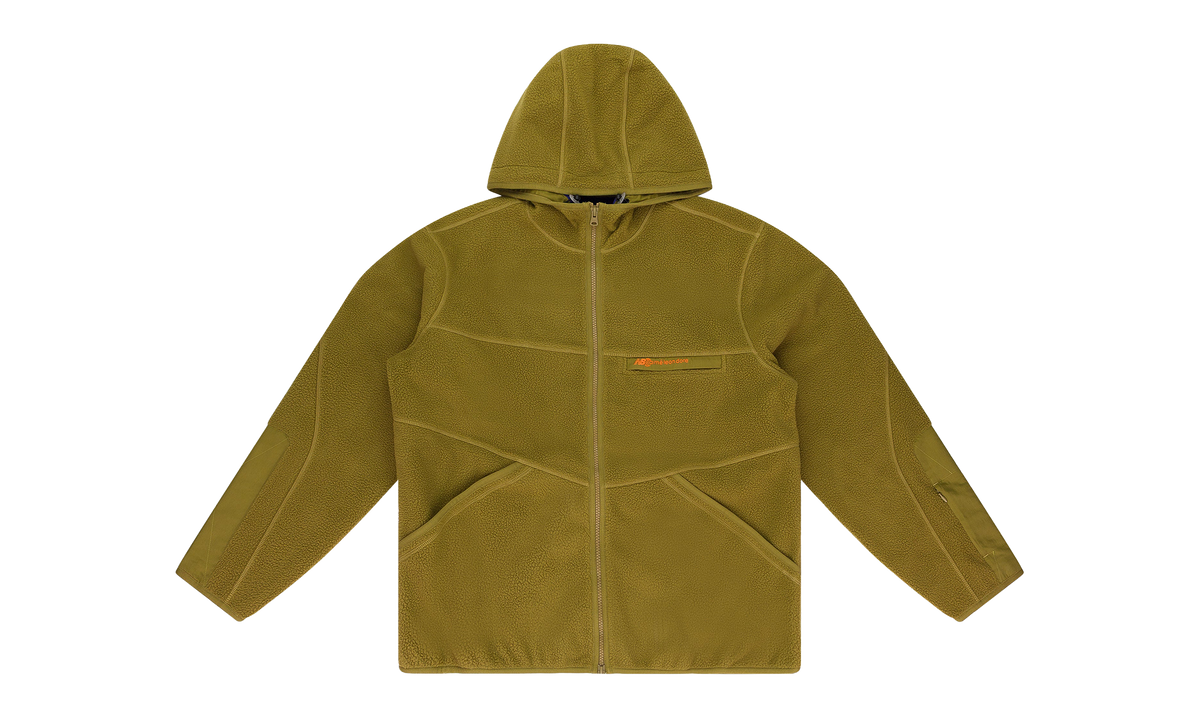 NEW BALANCE FULL-ZIP FLEECE HOODIE "BROWN" NB23WJ005 BROWN