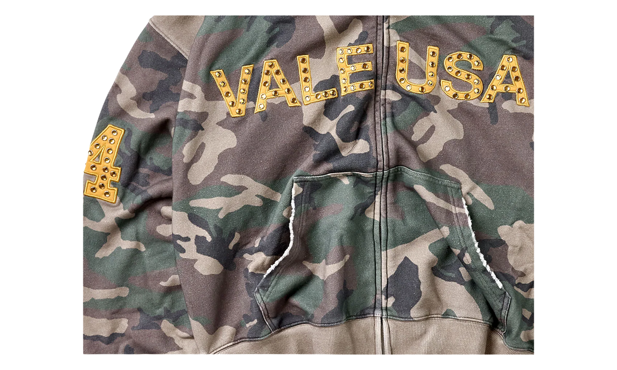 USA Zip Up Hoodie "Camo" VAL459