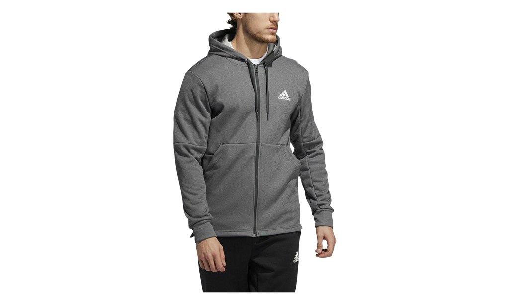 Game & Go Full Zip Hoodie "Dark Solid Grey / White" GD0867
