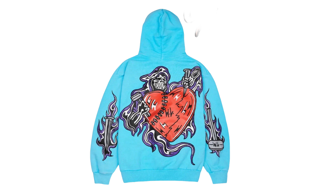 Broken Heart Reaper Hoodie "Baby Blue" WL098