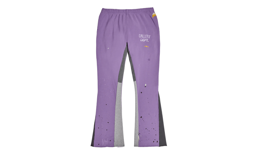 GD Logo Paint Splatter Flare Sweatpants "Purple White Multi" GDGLFSP