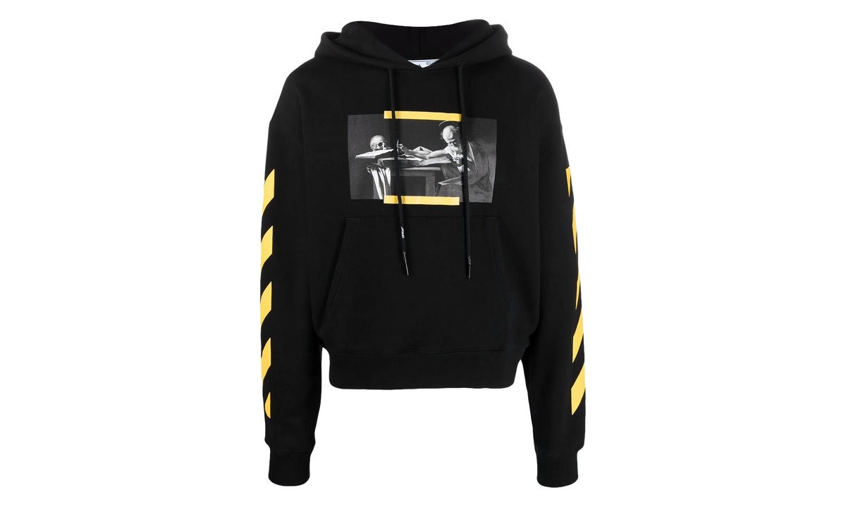 Caravaggio Painting Over Hoodie "Black / Multicolor" OMBB037F21FLE0111084
