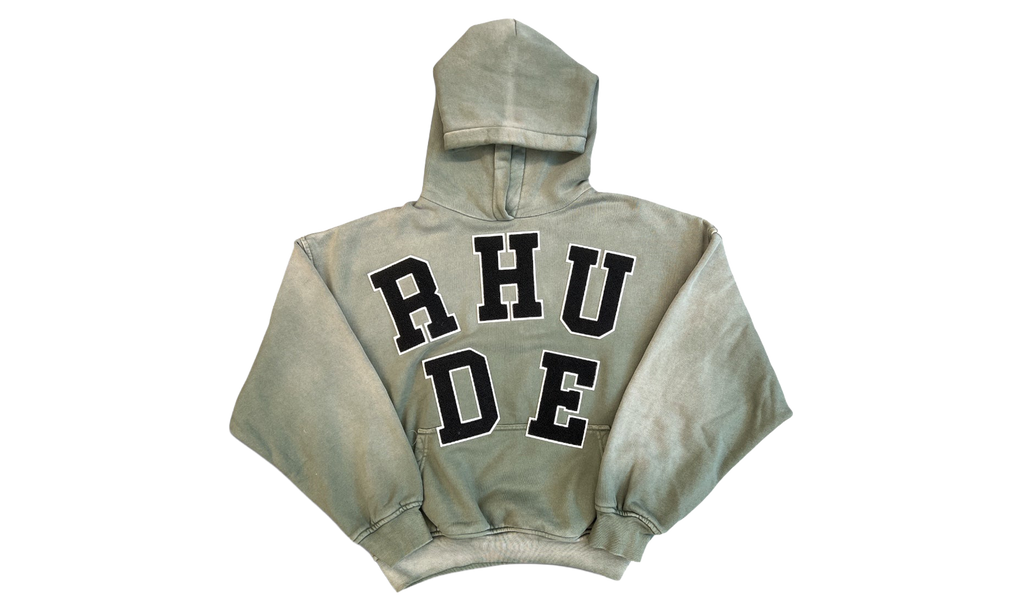 Chenille Patch Logo Hoodie "Washed Olive" RHPF26HO12012