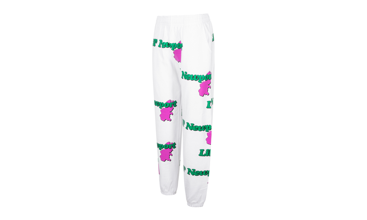 Yams Day X Vlone Lil' Newport Sweatpants "White Pink" YD21 VL 7