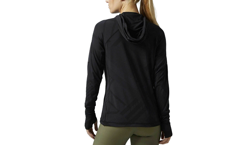 Crossfit Jacquard Longsleeve Hoodie WMNS "Black" AI9414