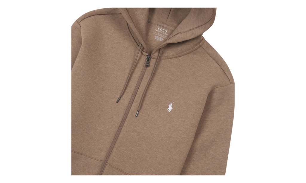 Double-Knit Full Zip Hoodie "Brown" 710881517029