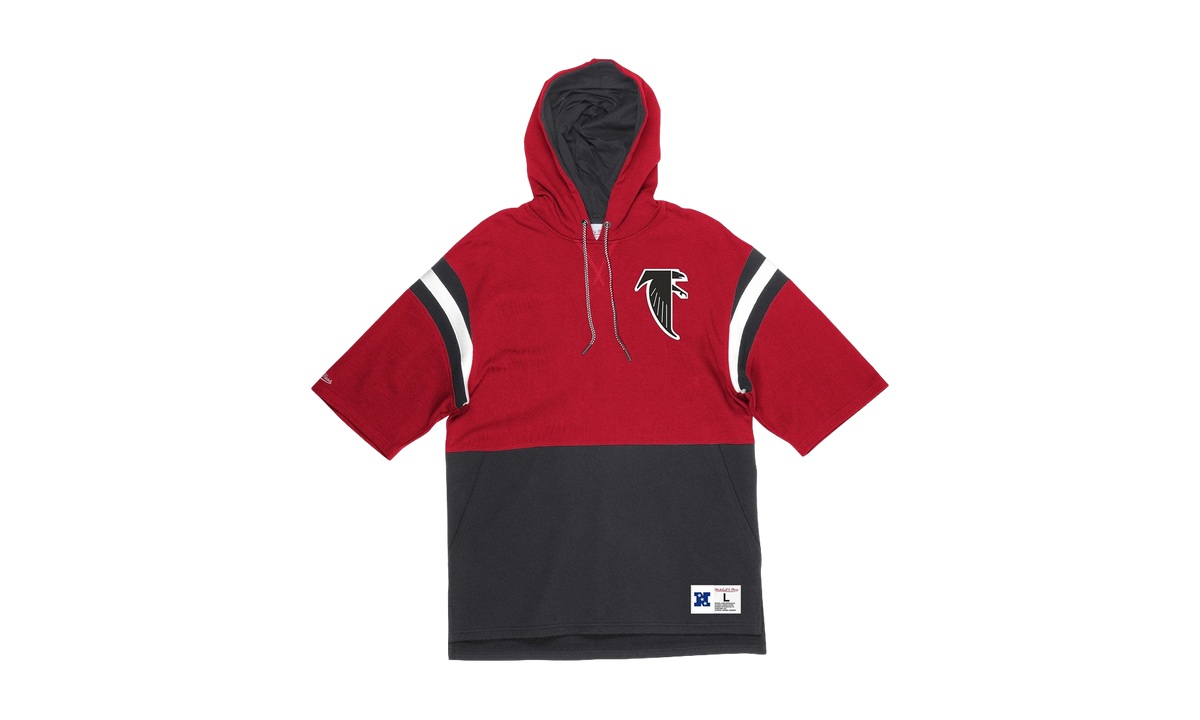 NFL Training Room Short Sleeve Hoodie "Atlanta Falcons - Red / Black" HDSSMI19013 AFARDBK