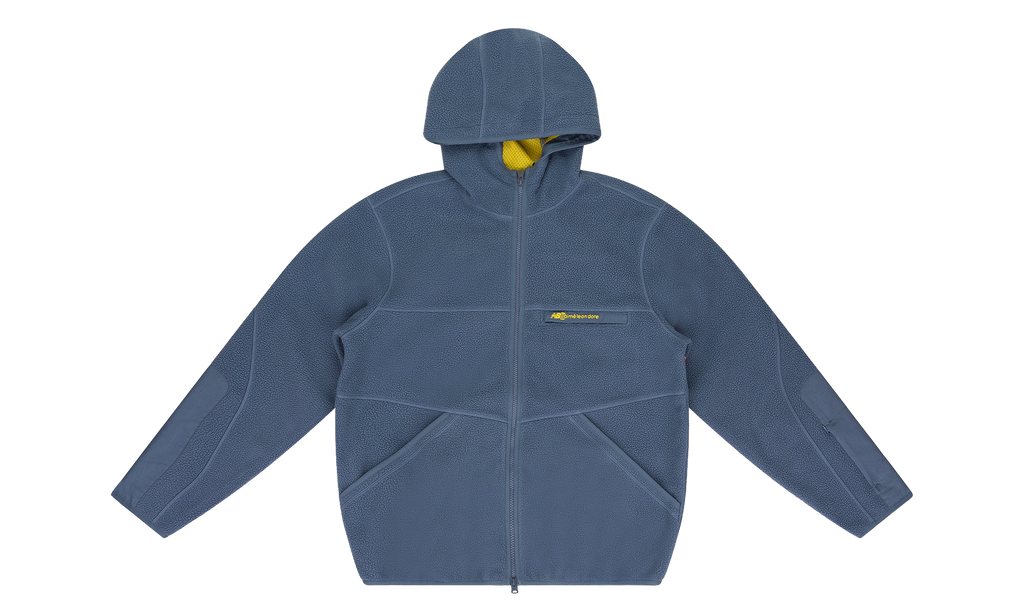 NEW BALANCE FULL-ZIP FLEECE HOODIE "INDIGO" NB23WJ005 VINTAGE INDIGO
